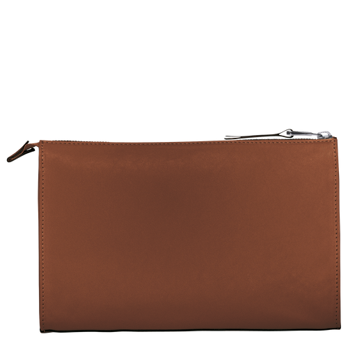 Longchamp 3D Leather Men's Pouches Brown | 795-CXLNBM