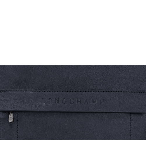 Longchamp 3D Leather Women's Backpacks Blue | 026-DKXCTQ