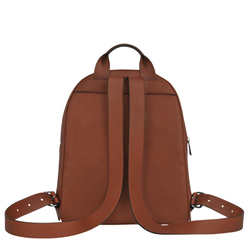 Longchamp 3D Leather Women's Backpacks Brown | 216-WCIRHZ