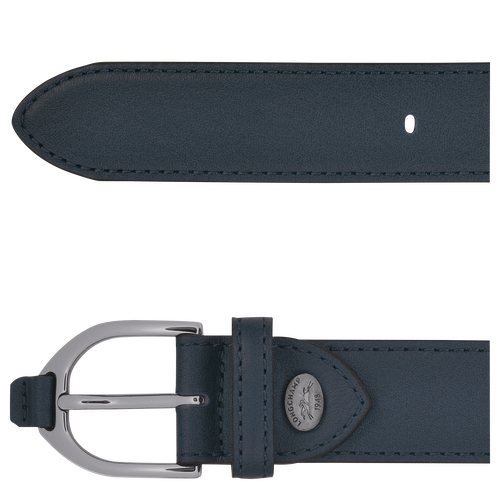 Longchamp 3D Leather Women's Belts Blue | 360-INEPVH