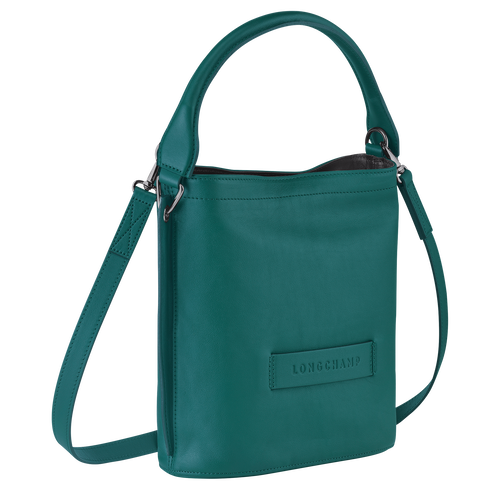 Longchamp 3D Leather Women's Crossbody Bags Green | 021-AIPDLM