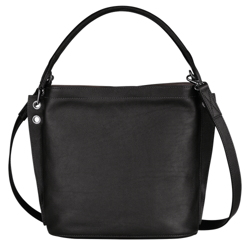 Longchamp 3D Leather Women's Crossbody Bags Black | 739-AEZDWI