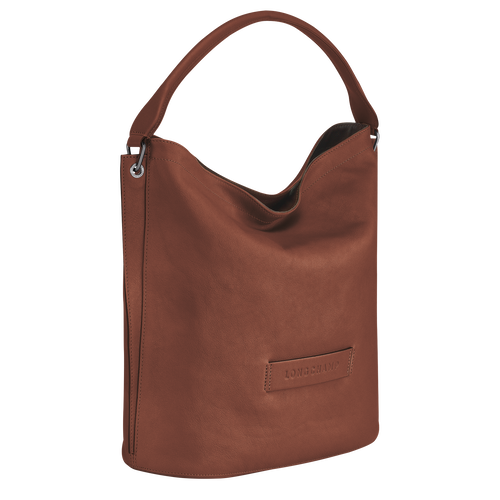 Longchamp 3D Leather Women's Shoulder Bags Brown | 307-SOHIMV