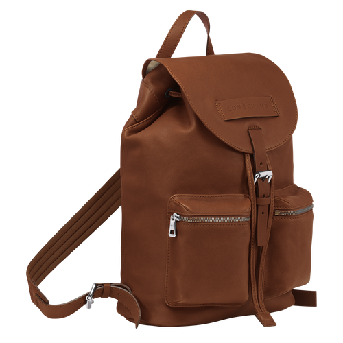 Longchamp 3D M Leather Men's Backpacks Brown | 509-REYDPC