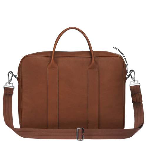 Longchamp 3D M Leather Men's Briefcase Brown | 738-MNQJYO