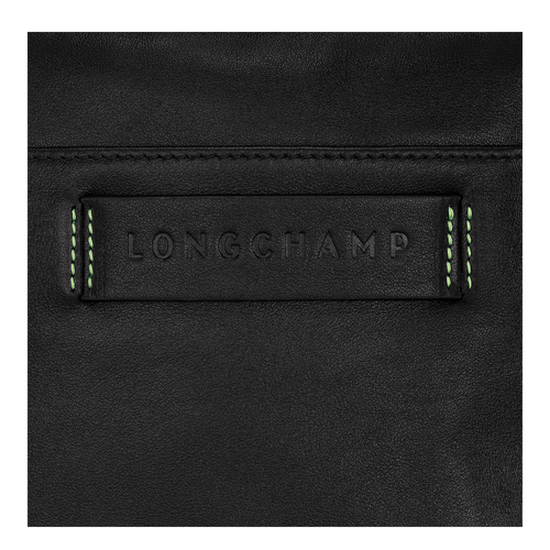 Longchamp 3D S Leather Men's Crossbody Bags Black | 295-FYJKWC