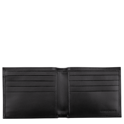 Longchamp Baxi Leather Men's Wallets Black | 250-KGVXIY