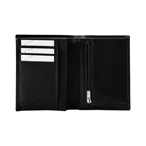 Longchamp Baxi Leather Men's Wallets Black | 624-CIQOGS