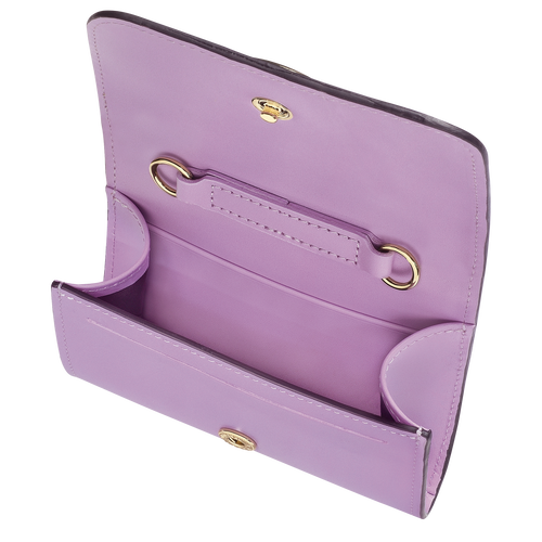 Longchamp Box-Trot Leather Women's Coin Purses Purple | 462-YEPQVL