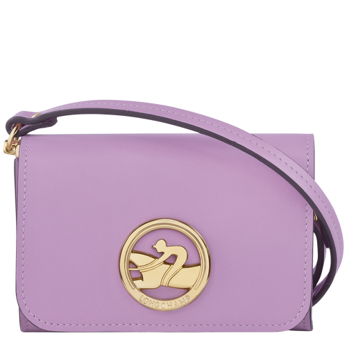 Longchamp Box-Trot Leather Women\'s Coin Purses Purple | 462-YEPQVL