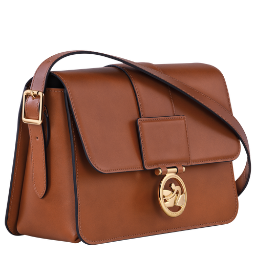 Longchamp Box-Trot M Leather Women's Crossbody Bags Brown | 250-PWRCMB