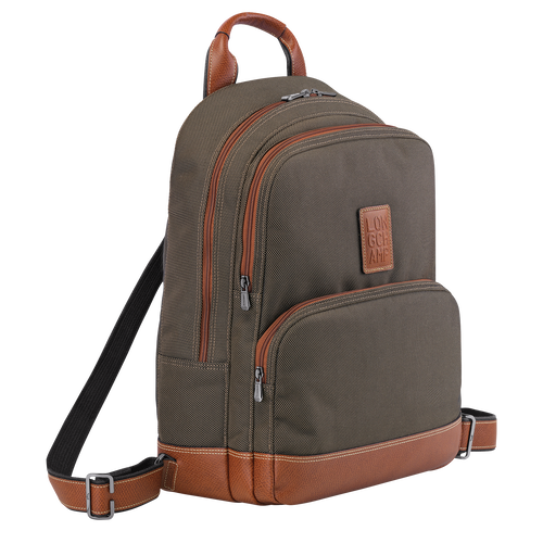 Longchamp Boxford Canvas Men's Backpacks Brown | 381-NSEZPX