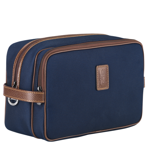 Longchamp Boxford Canvas Men's Toiletry Bags Blue | 061-OIXZBS