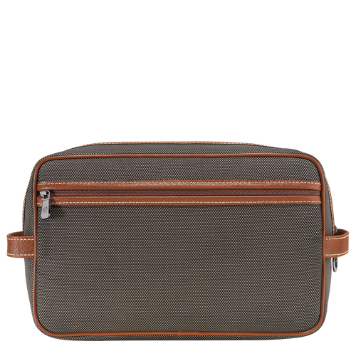 Longchamp Boxford Canvas Men's Toiletry Bags Brown | 219-EPGDYW