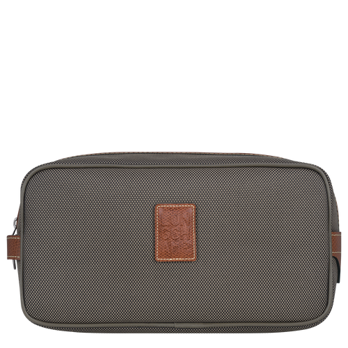 Longchamp Boxford Canvas Men\'s Toiletry Bags Brown | 457-VOMKFU