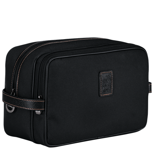 Longchamp Boxford Canvas Men's Toiletry Bags Black | 687-TQZUIB