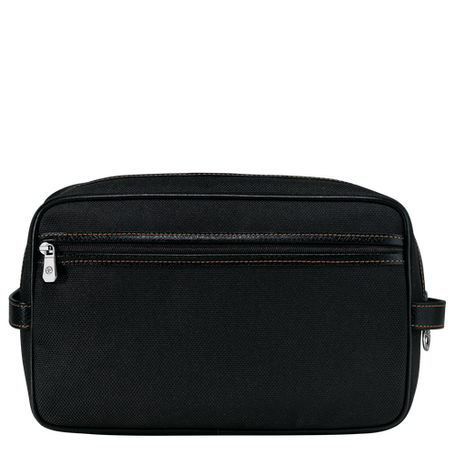 Longchamp Boxford Canvas Men's Toiletry Bags Black | 687-TQZUIB