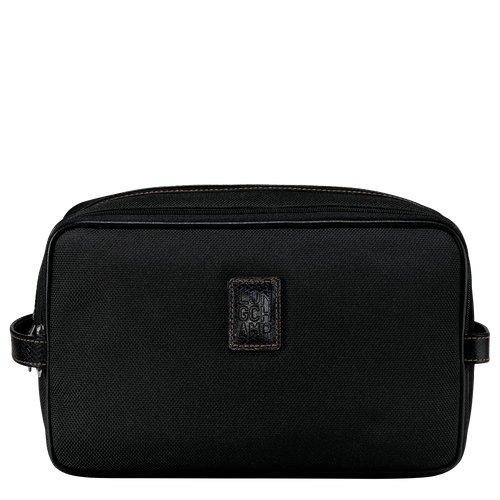 Longchamp Boxford Canvas Men\'s Toiletry Bags Black | 687-TQZUIB