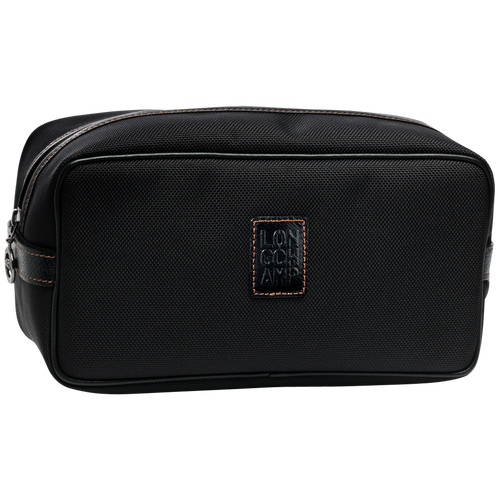 Longchamp Boxford Canvas Men\'s Toiletry Bags Black | 897-YLSZVF