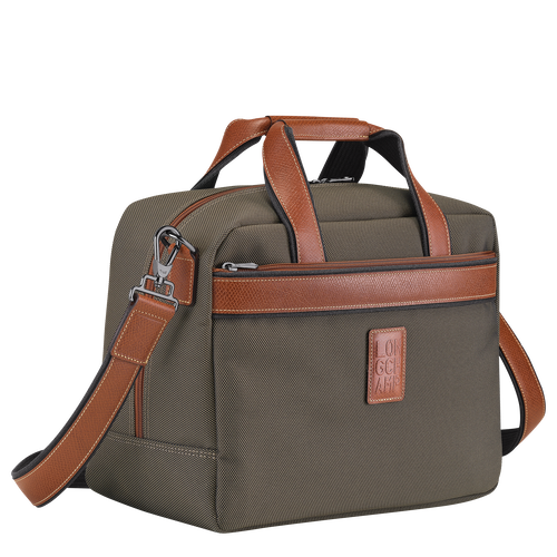 Longchamp Boxford Canvas Men's Travel Bags Brown | 197-GBIFUJ