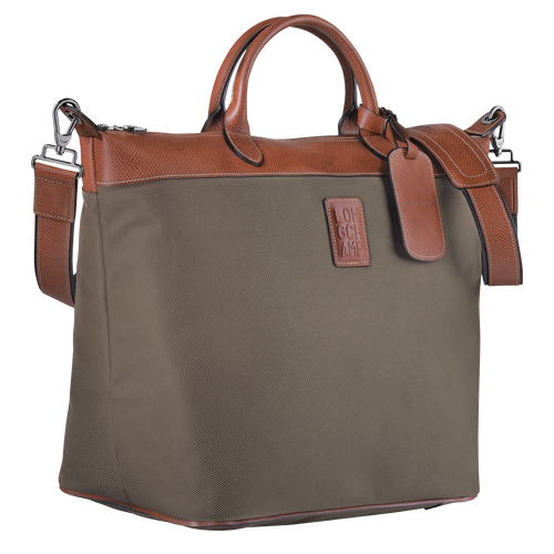 Longchamp Boxford Canvas Men's Travel Bags Brown | 348-PHGOUA