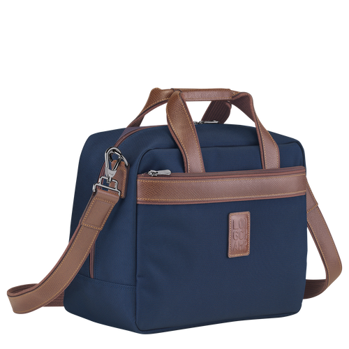 Longchamp Boxford Canvas Men's Travel Bags Blue | 862-AJMLEF