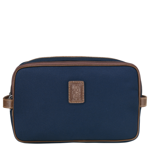 Longchamp Boxford Canvas Women\'s Toiletry Bags Blue | 563-SCTRZB