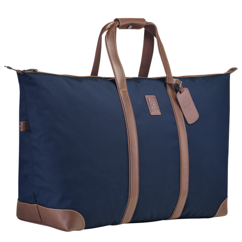 Longchamp Boxford Canvas Women's Travel Bags Blue | 251-DEIKOU