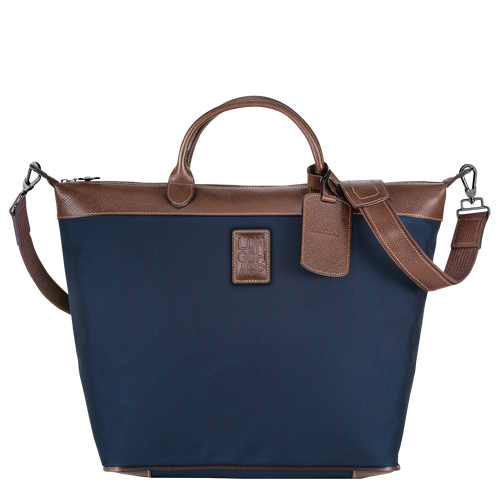 Longchamp Boxford Canvas Women\'s Travel Bags Blue | 469-FRYJVQ