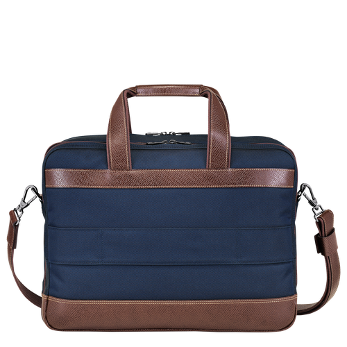 Longchamp Boxford L Canvas Men's Briefcase Blue | 192-PTUBJZ