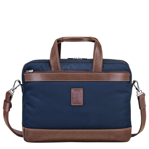 Longchamp Boxford L Canvas Men\'s Briefcase Blue | 192-PTUBJZ