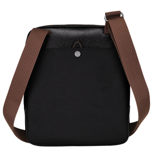 Longchamp Boxford L Canvas Men's Crossbody Bags Black | 087-MZJNKA