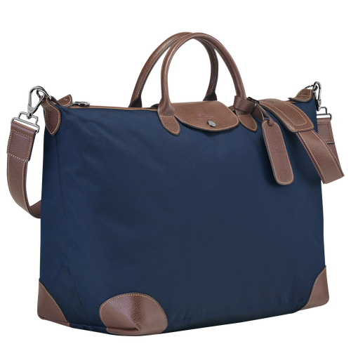 Longchamp Boxford L Canvas Men's Travel Bags Blue | 703-JCLOUS