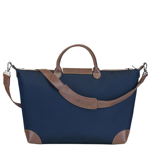 Longchamp Boxford L Canvas Men's Travel Bags Blue | 703-JCLOUS