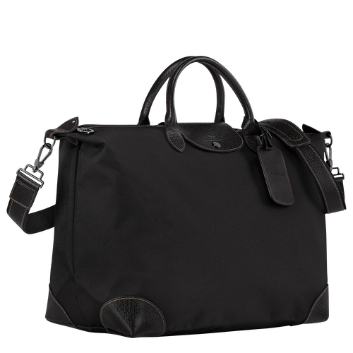 Longchamp Boxford L Canvas Women's Travel Bags Black | 027-GDCKIJ