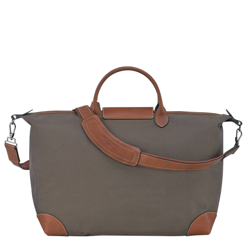 Longchamp Boxford L Canvas Women's Travel Bags Brown | 104-HPMADV