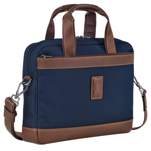 Longchamp Boxford S Canvas Men's Briefcase Blue | 578-WMAGFV