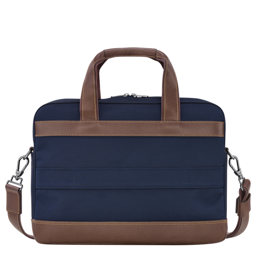 Longchamp Boxford S Canvas Men's Briefcase Blue | 578-WMAGFV