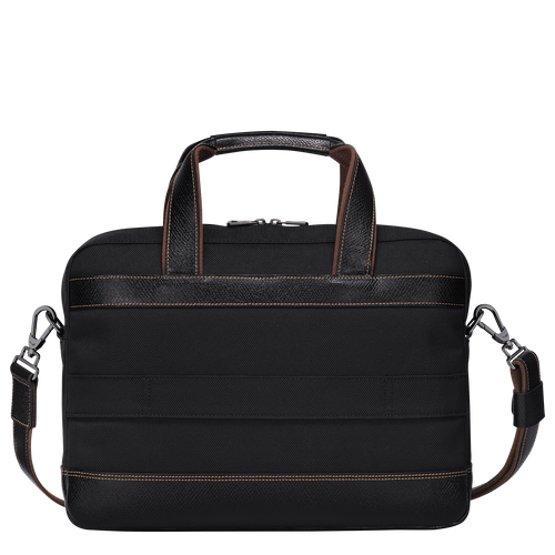 Longchamp Boxford S Canvas Men's Briefcase Black | 721-IBMLXE