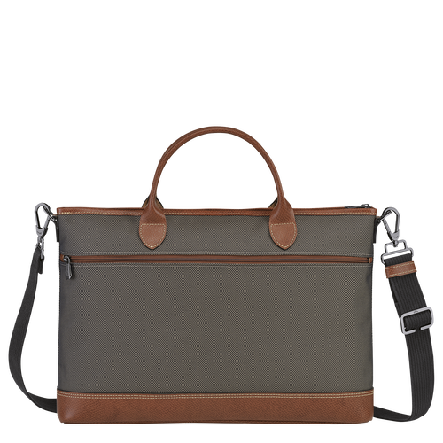 Longchamp Boxford S Canvas Men's Briefcase Brown | 784-NYFEUH