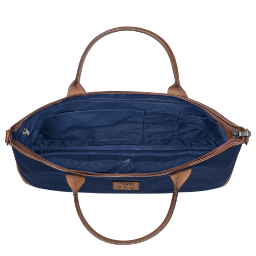 Longchamp Boxford S Canvas Women's Briefcase Blue | 805-INULGW