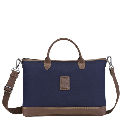 Longchamp Boxford S Canvas Women\'s Briefcase Blue | 805-INULGW