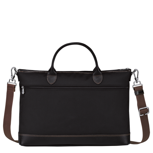 Longchamp Boxford S Canvas Women's Briefcase Black | 843-XNDHBC