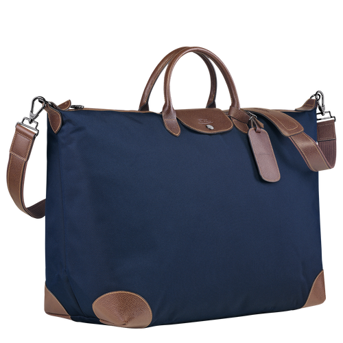 Longchamp Boxford XL Canvas Men's Travel Bags Blue | 052-OMIZSJ