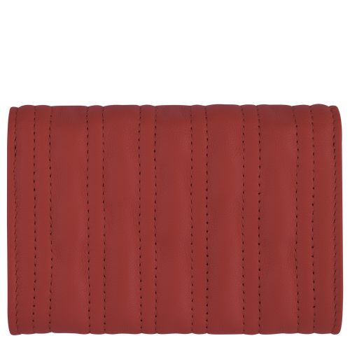 Longchamp Brioche Leather Women's Cardholders Red | 569-OQKJPW