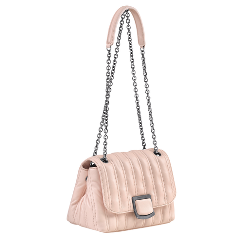 Longchamp Brioche S Leather Women's Crossbody Bags Pink | 518-NRYJSU