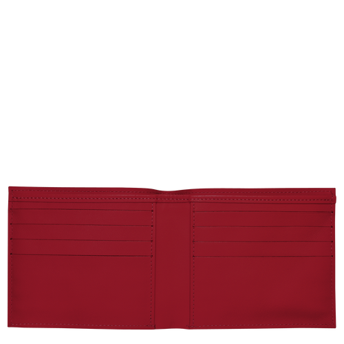 Longchamp Croco Block Leather Women's Wallets Red | 509-RHTLGM