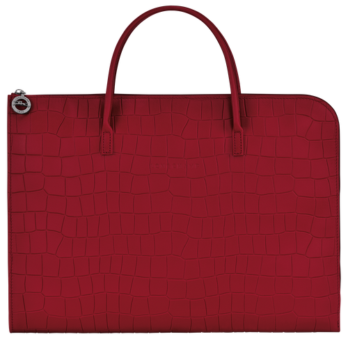 Longchamp Croco Block S Leather Women\'s Briefcase Red | 097-IOTYXR