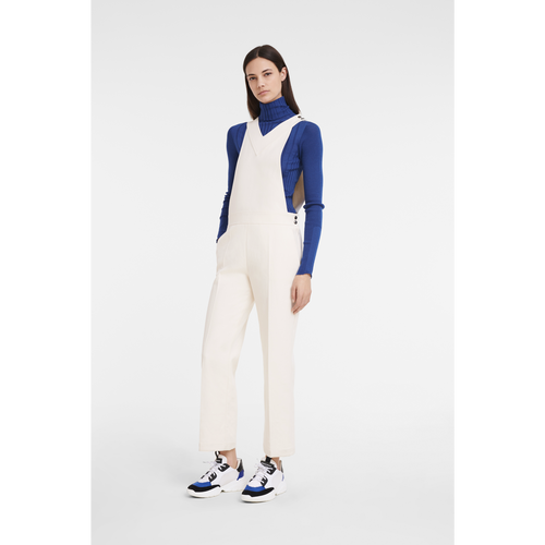 Longchamp Fall-Winter 2022 Collection Cotton Women's Jumpsuit Beige | 189-NSKLXI