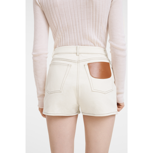 Longchamp Fall-Winter 2022 Collection Cotton Women's Shorts Beige | 502-QKZILA